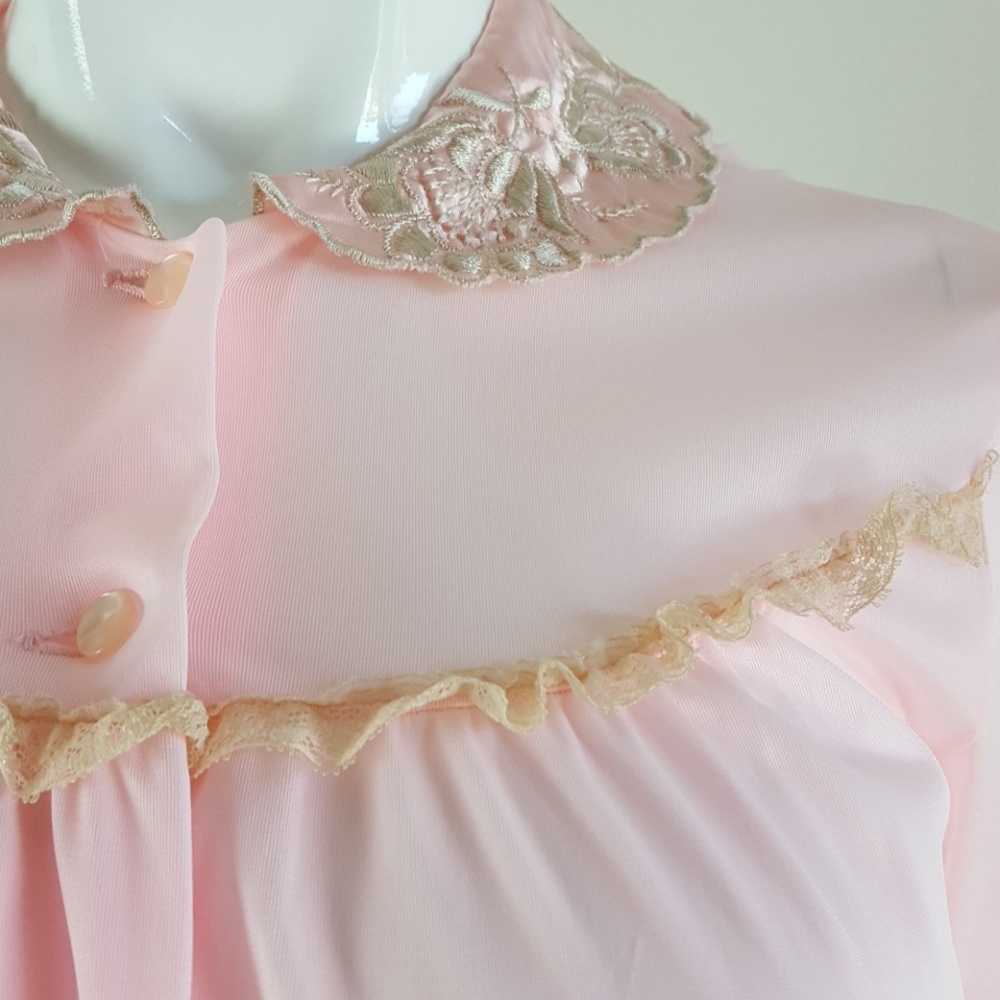 HELD Vintage 50's Pink Nightgown/Robe - Picture 2 of 9